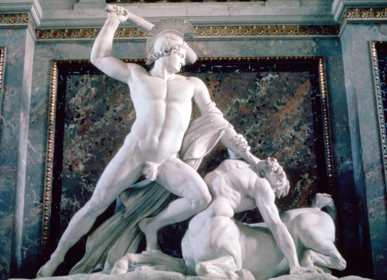 Theseus og kentauren, 1804-1819 av Antonio Canova