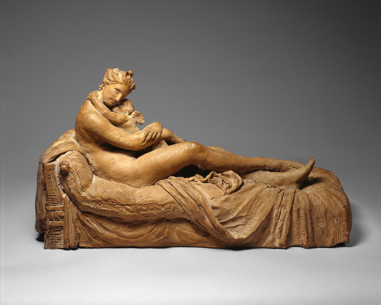 Venus og Amor, 1798-99 (terrakotta) av Antonio Canova