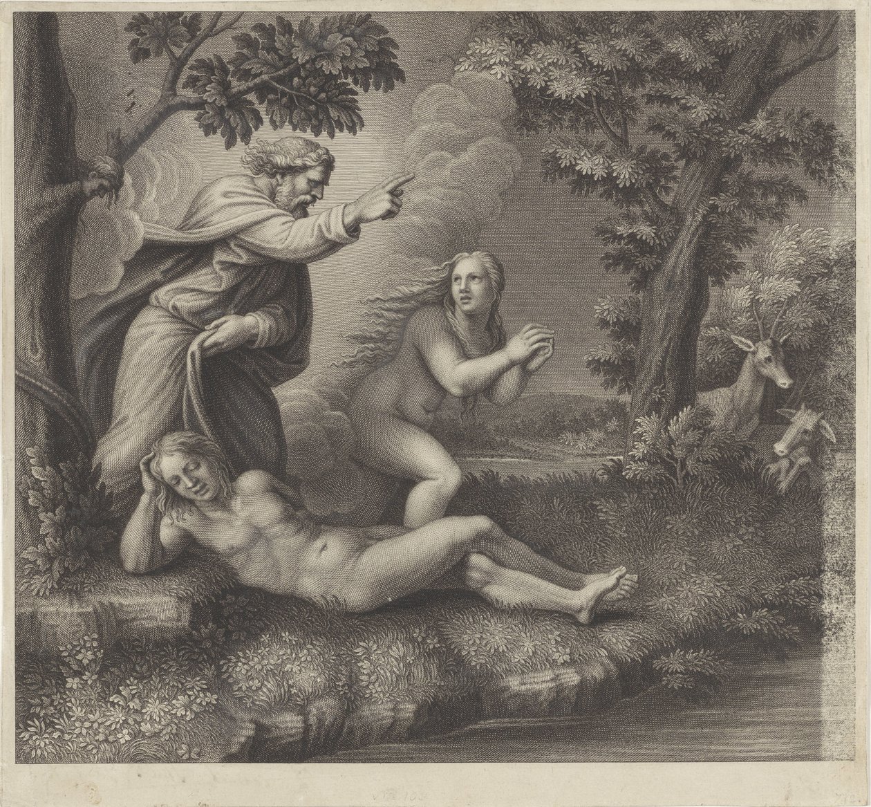 Skapelsen av Eva av Antonio Capellan (possibly)