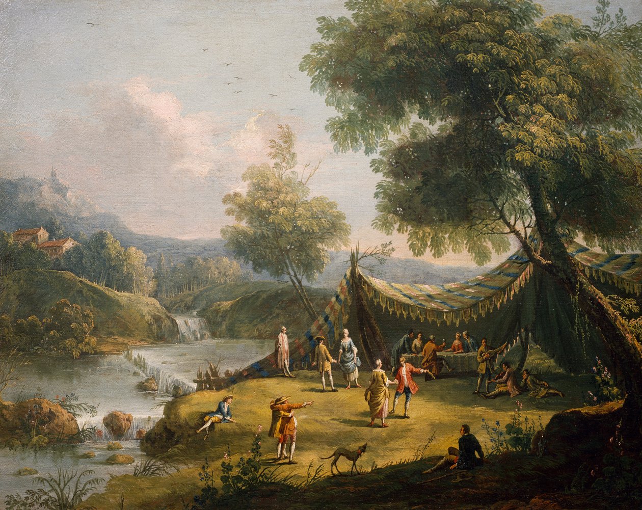 Spring, av Antonio Diziani (1737-1797) av Antonio Diziani