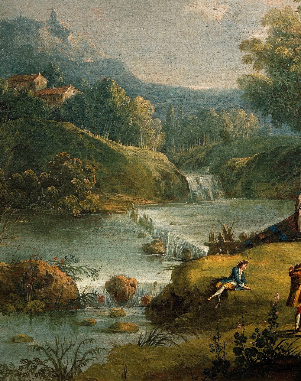 Spring, av Antonio Diziani (1737-1797), maleri. Detalj. av Antonio Diziani