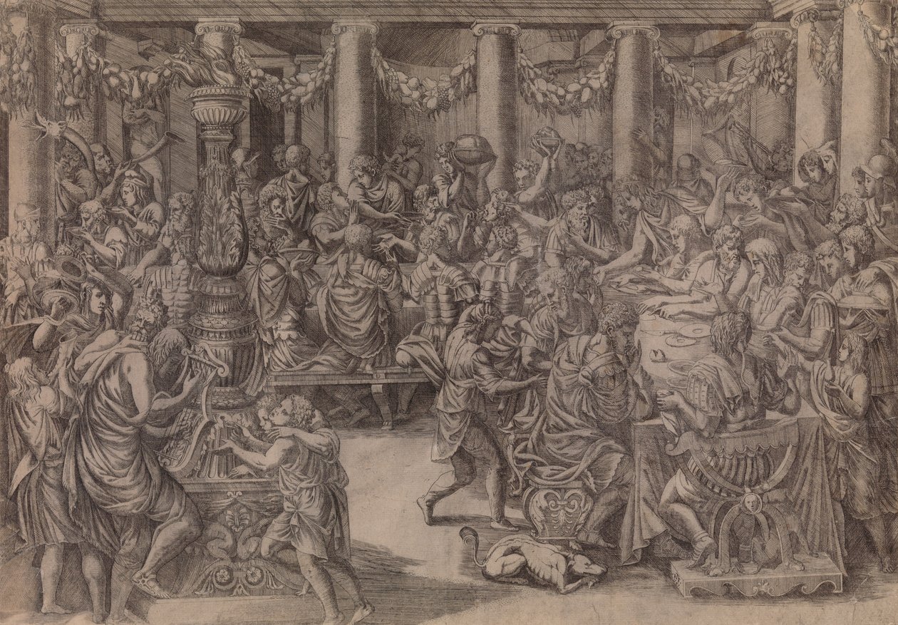 Scipio bankett, 1543. av Antonio Fantuzzi