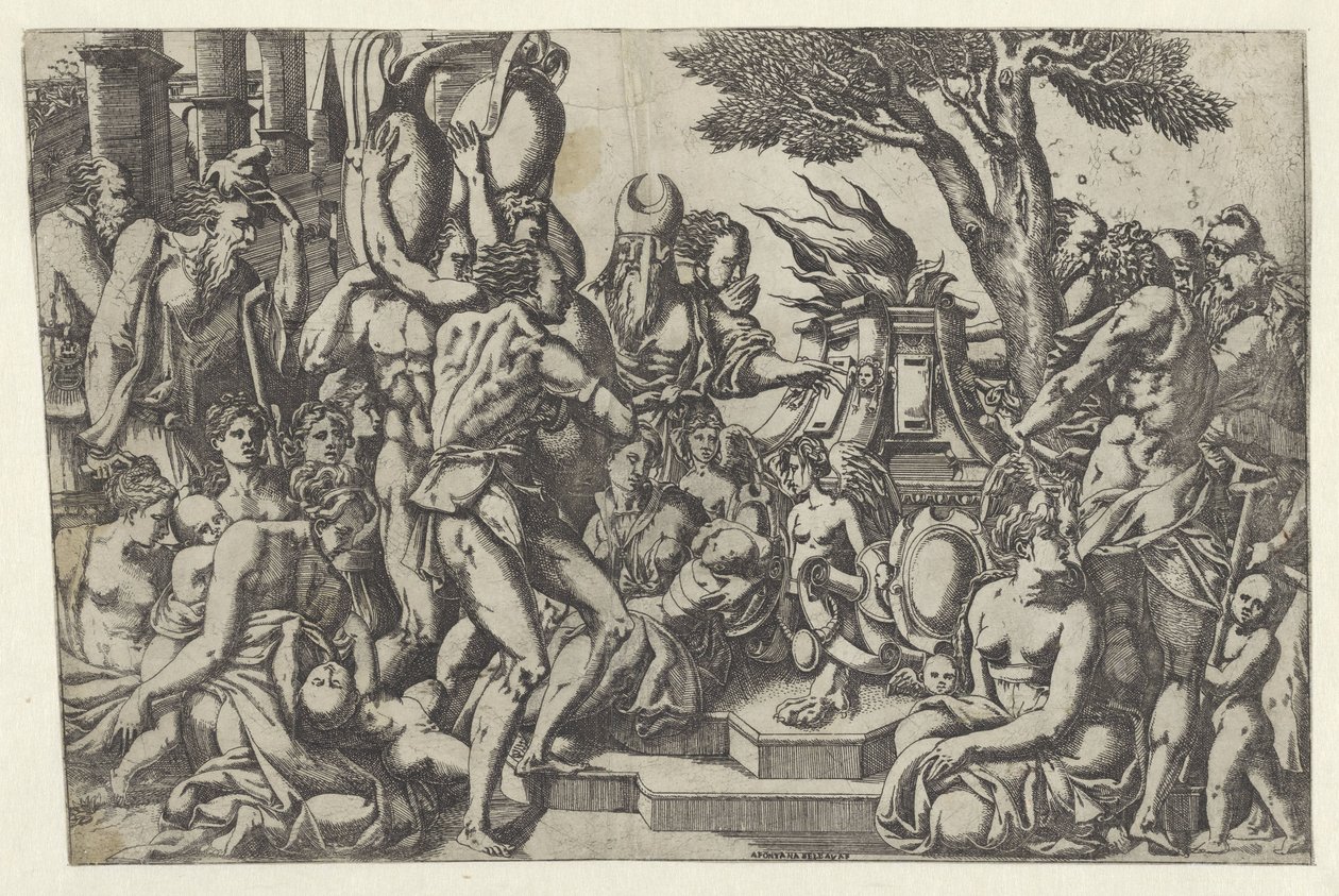Offerscene av Antonio Fantuzzi