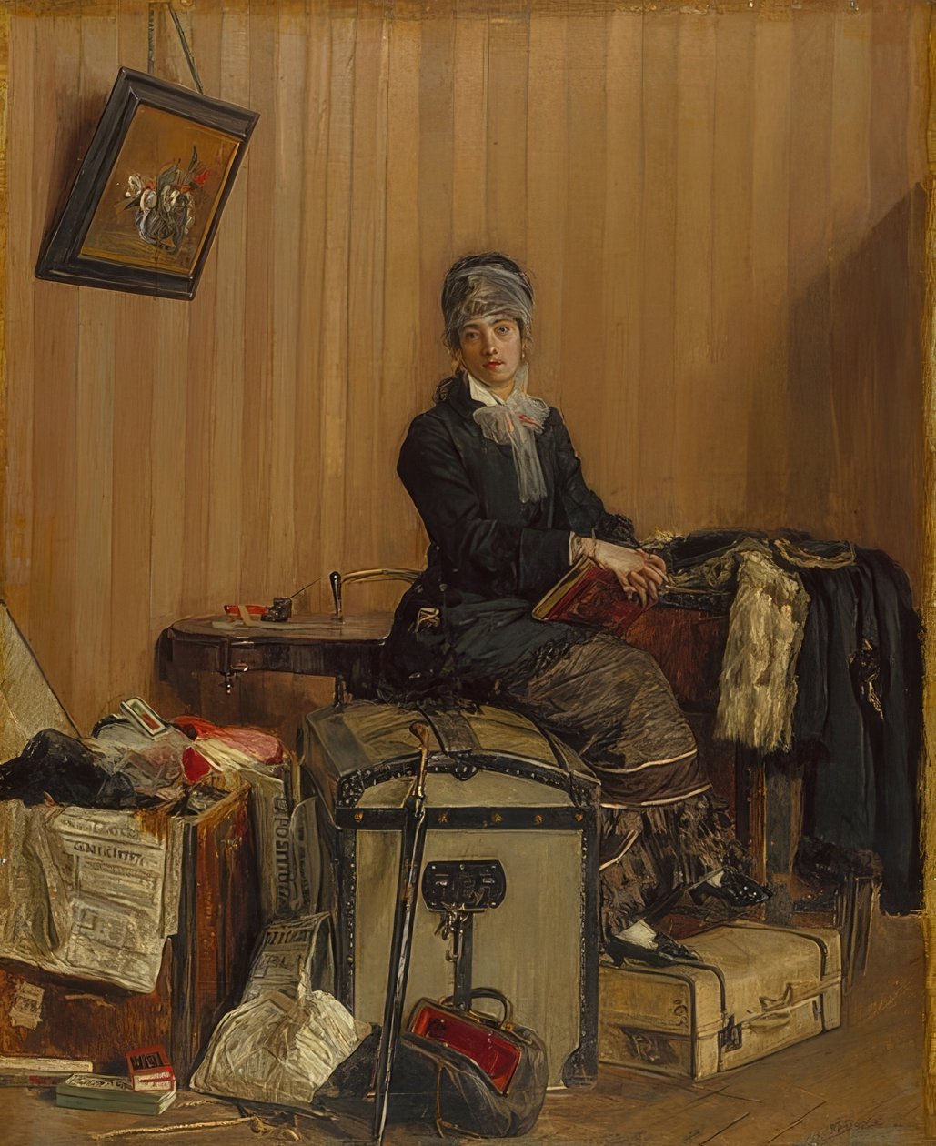 På tollkontoret. 1877 av Antonio Mancini