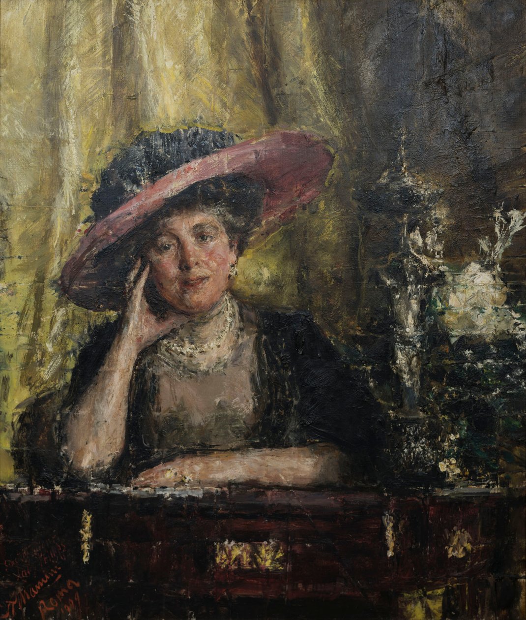 Lady Phillips, 1909. av Antonio Mancini