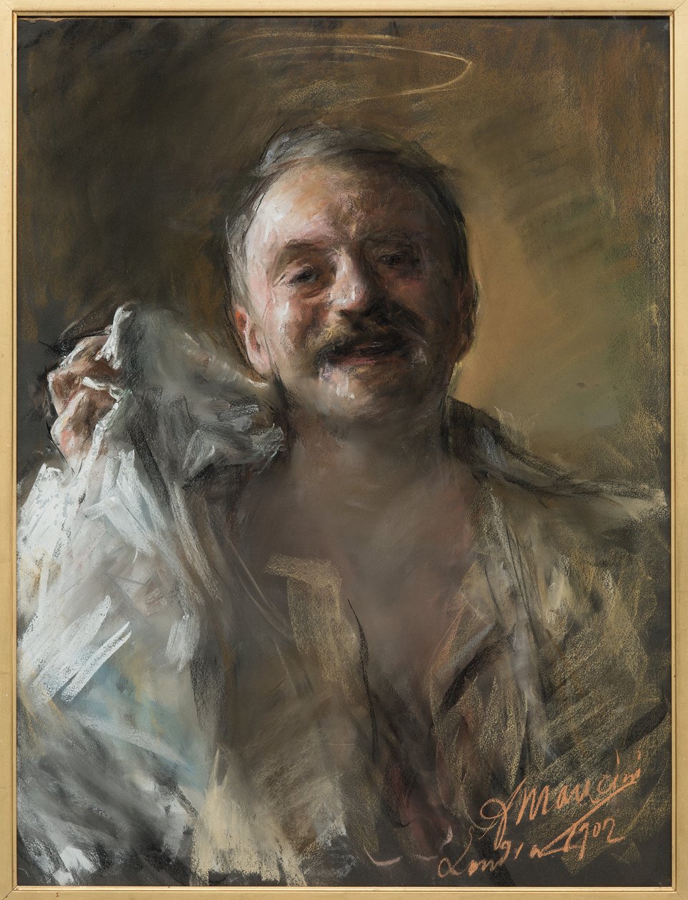 Selvportrett av Antonio Mancini