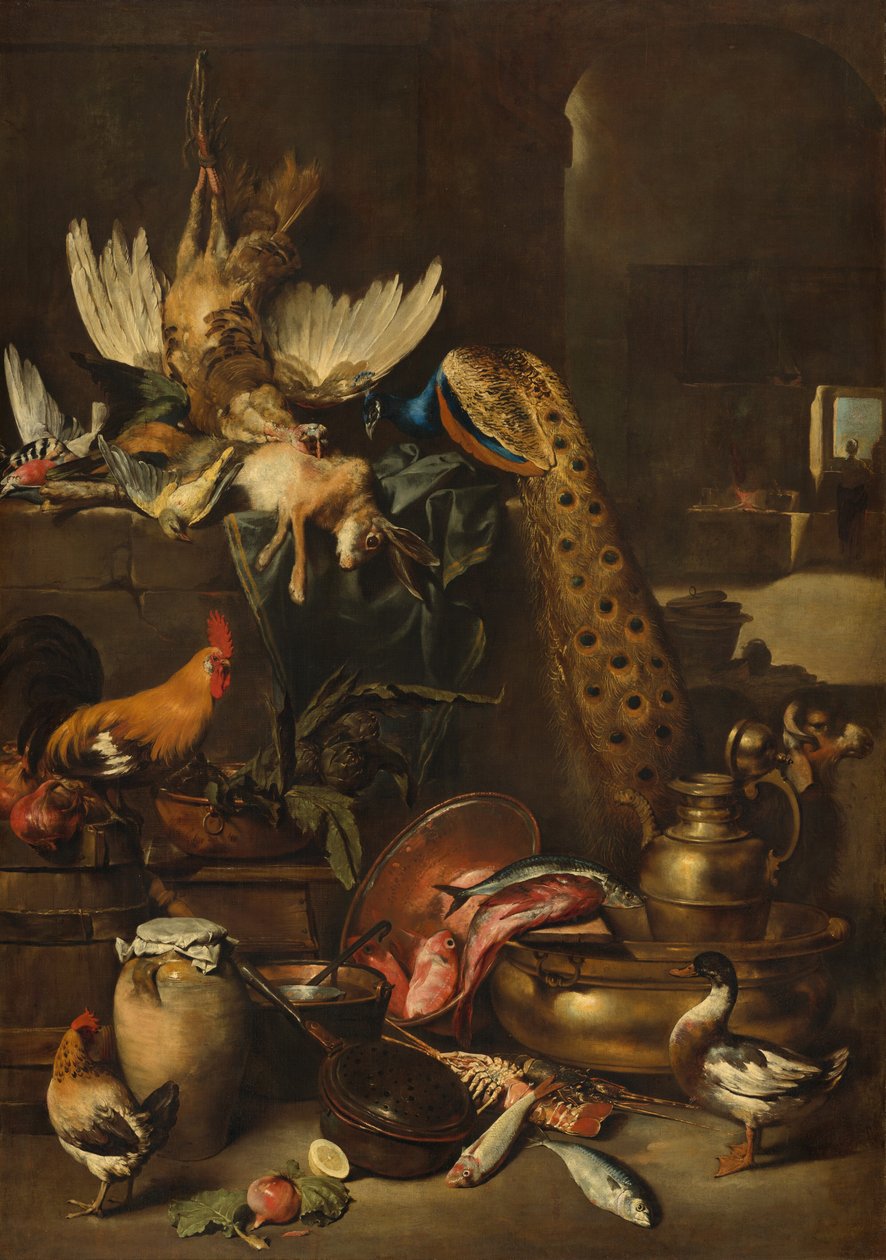 The Larder, sannsynligvis ca. 16501660. av Antonio Maria Vassallo