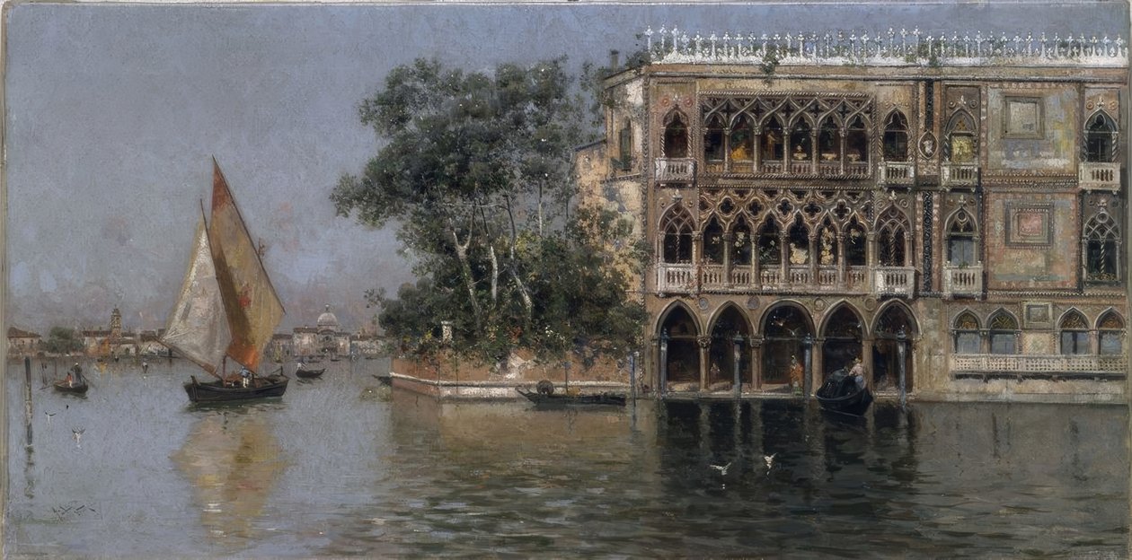 Utsikt over Venezia av Antonio Maria de Reyna Manescau