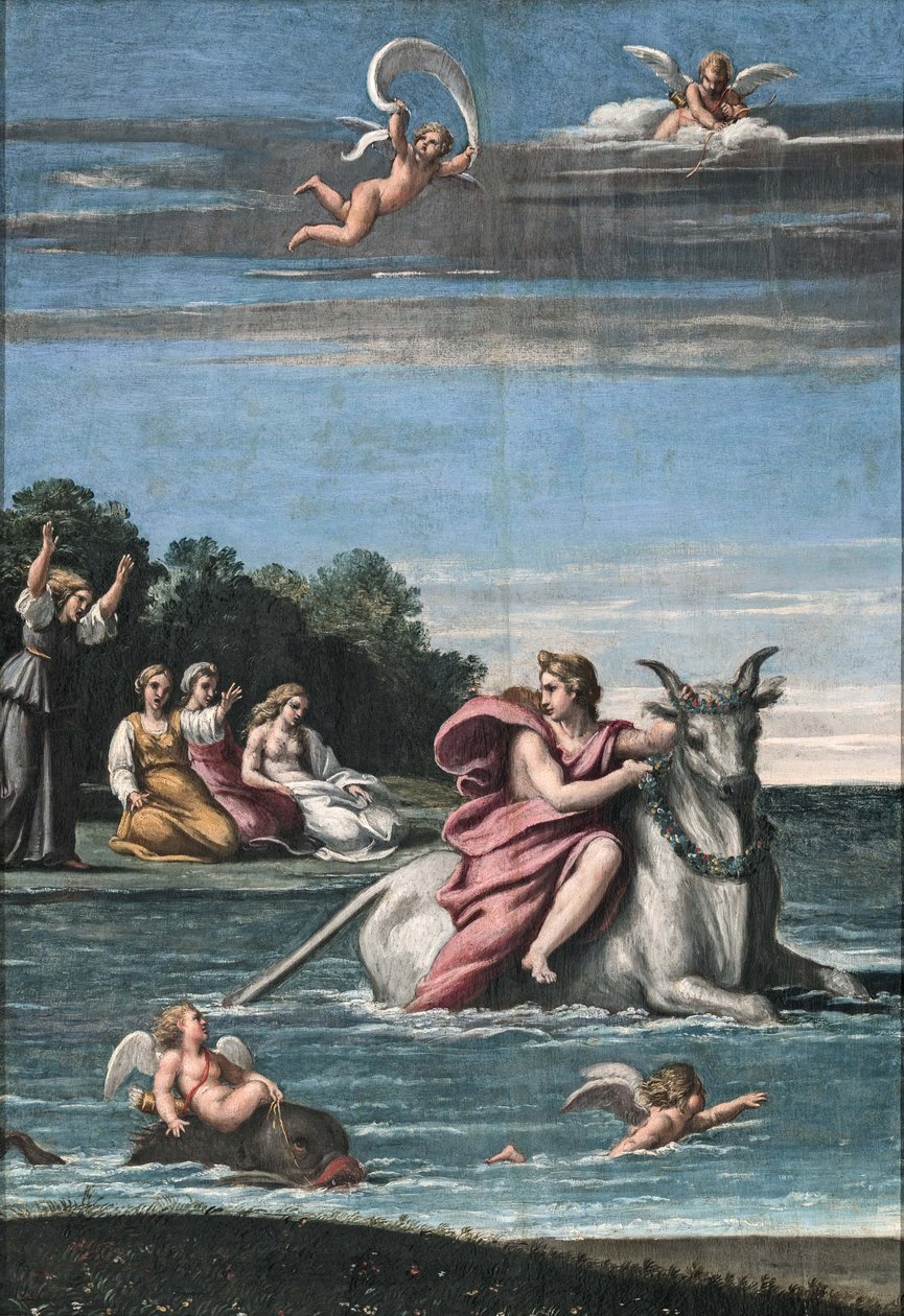 Voldtekten av Europa, 1602-1605. av Antonio Marziale Carracci