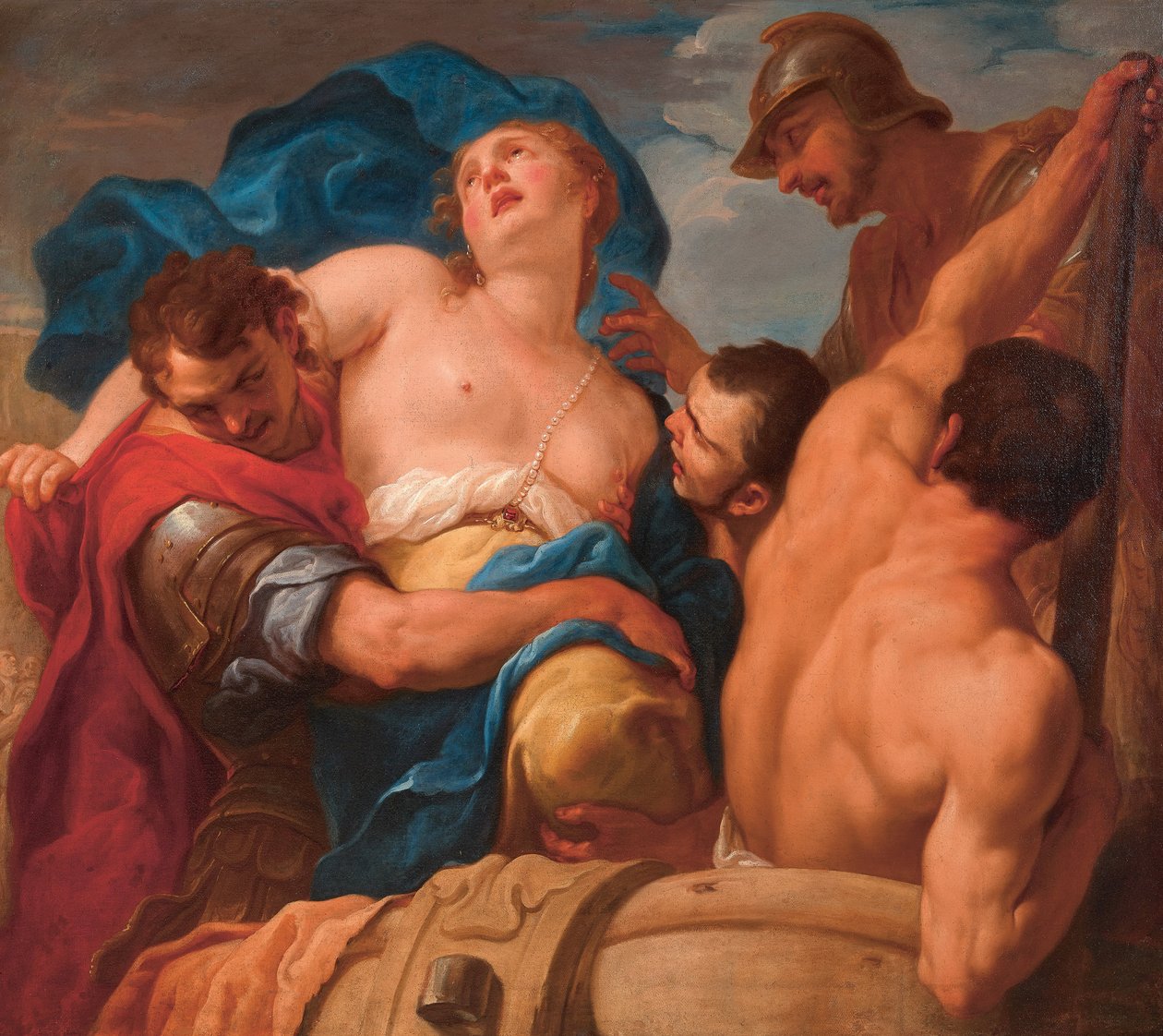 Voldtekten av Helen, ca. 1695. av Antonio Molinari