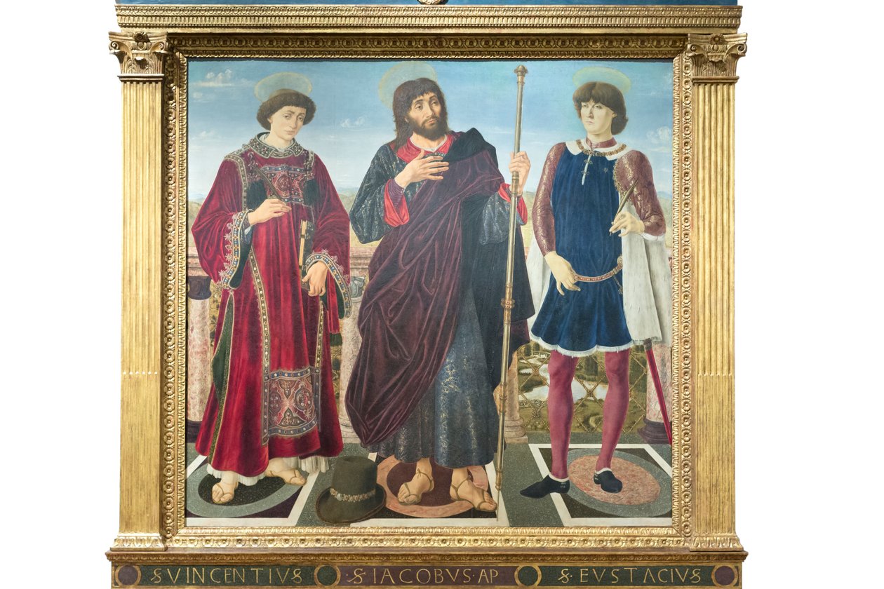 St Vincent, St James og St Eustace av Antonio Pollaiolo