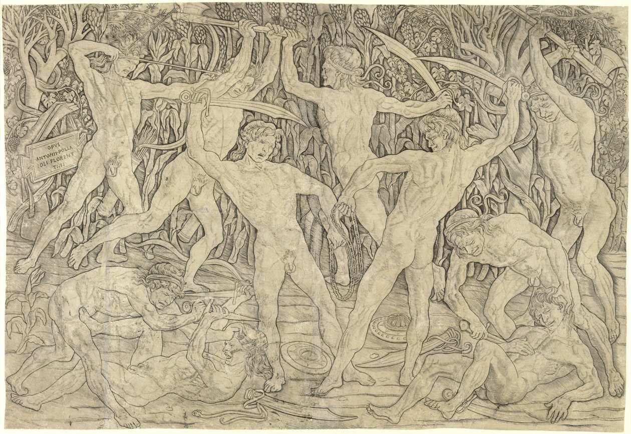 The Battle of the Nudes, 1470-tallet av Antonio Pollaiuolo