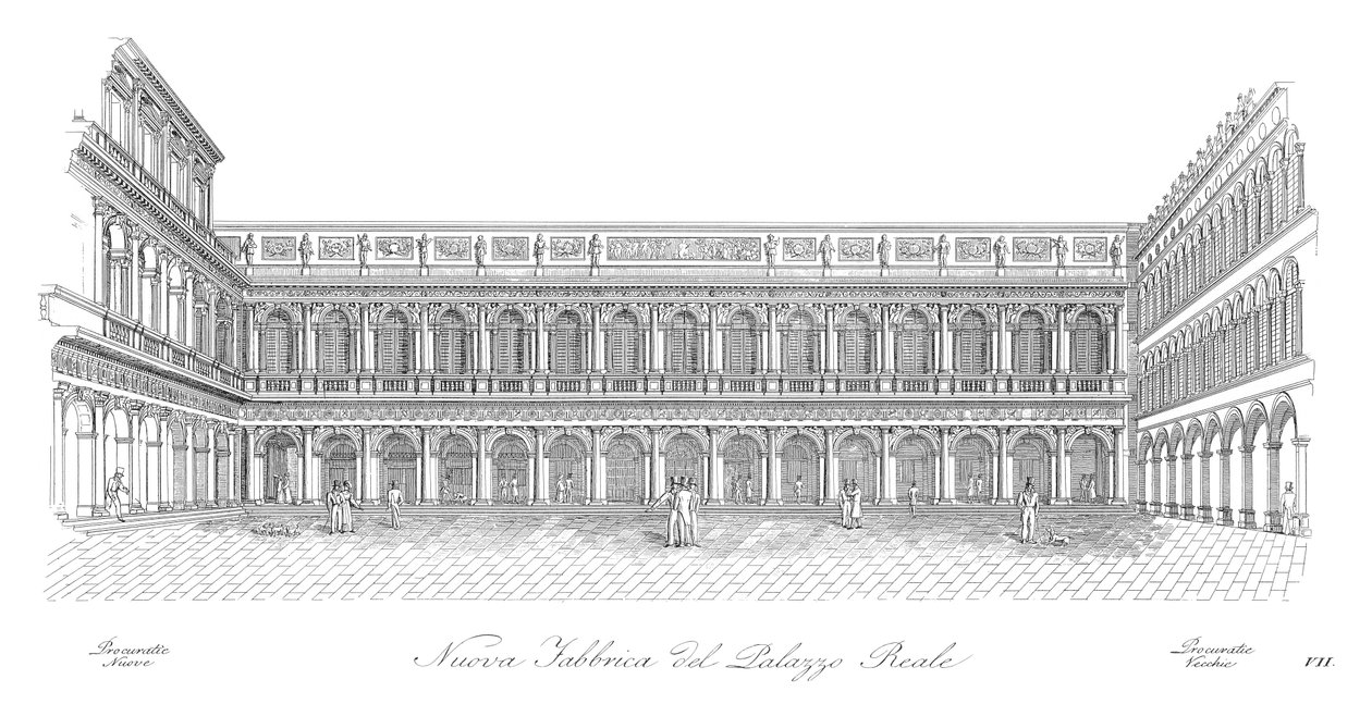 Piazza di San Marco i Venezia av Antonio Quadri