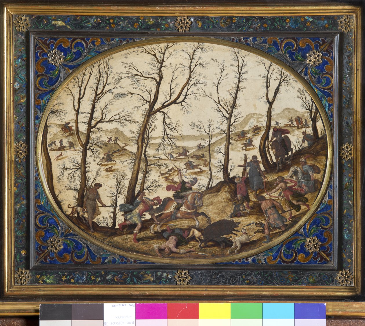 Adonis død, ca. 1620 (olje på stein) av Antonio Tempesta