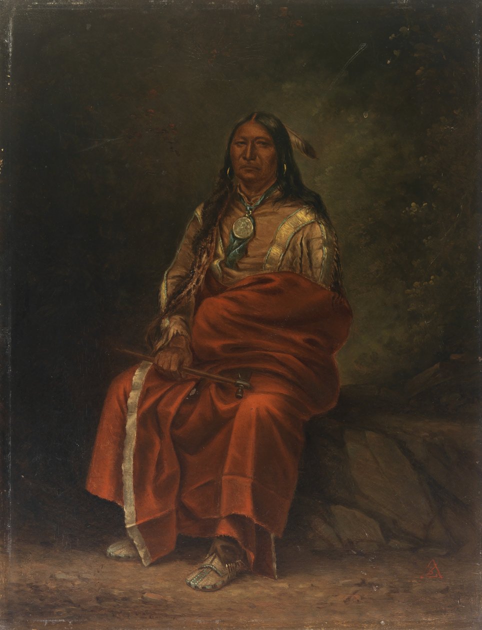 Flekkhale, ca. 1887. av Antonio Zeno Shindler