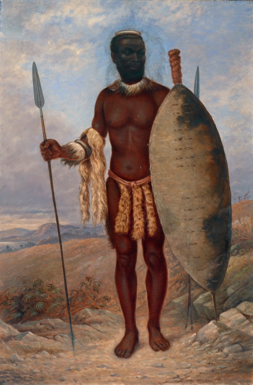 Zulu Man, ca. 1893. av Antonio Zeno Shindler