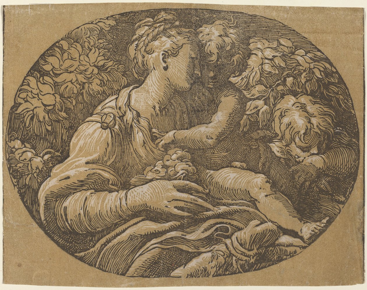 Jomfruen med rosen. av Antonio da Trento