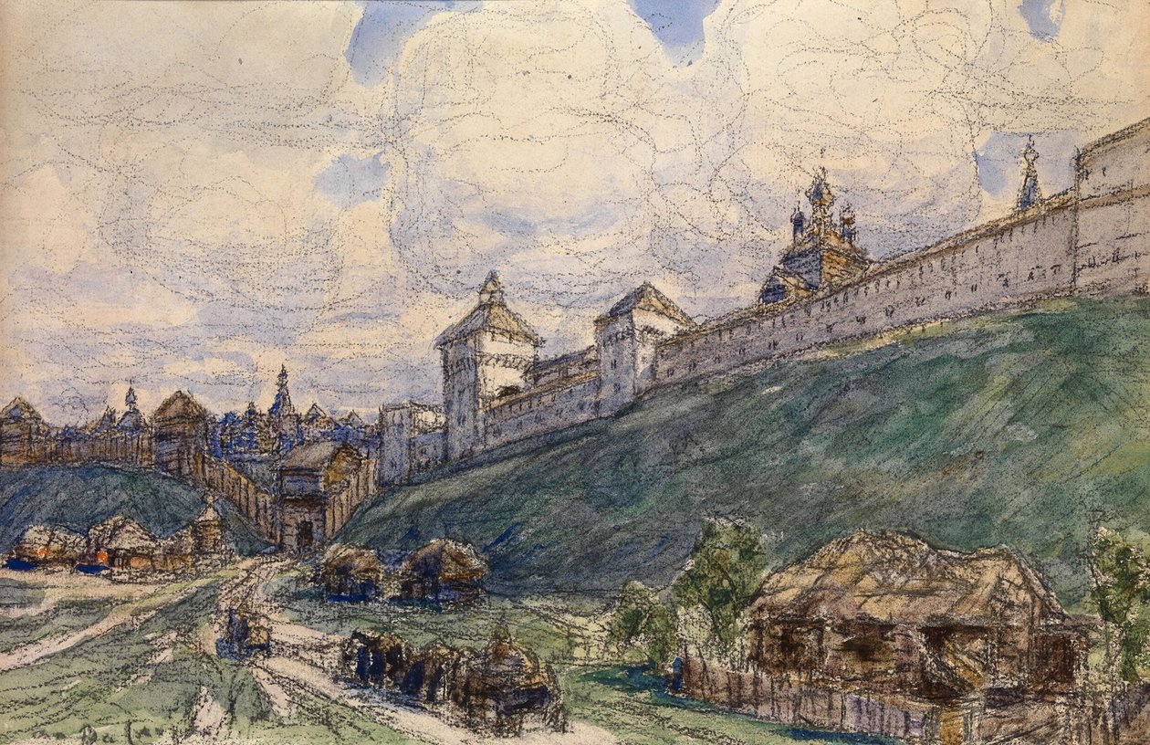 Serpukhov på 1600-tallet av Apollinari Mikhailovich Vasnetsov