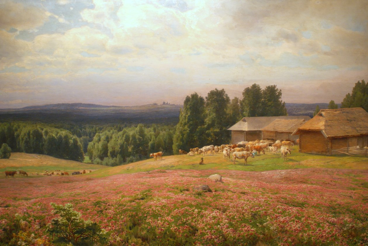 Kløver i blomst. Materialer av Apollinary Goravsky