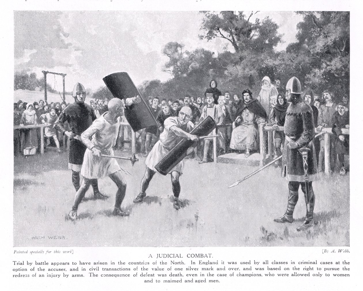 Rettskamp, 1920-tallet av Archibald Webb