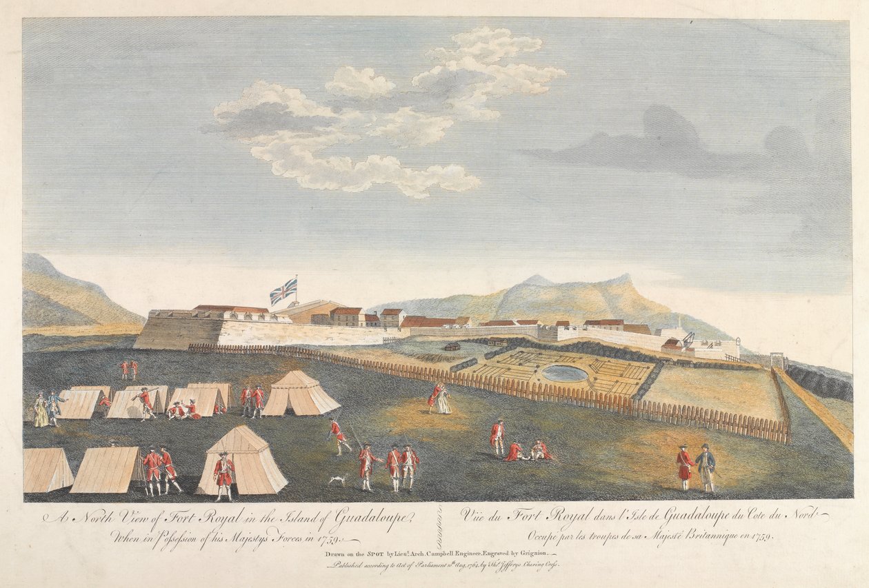 Fort Royal, Guadeloupe, 1759 av Archibald Campbell