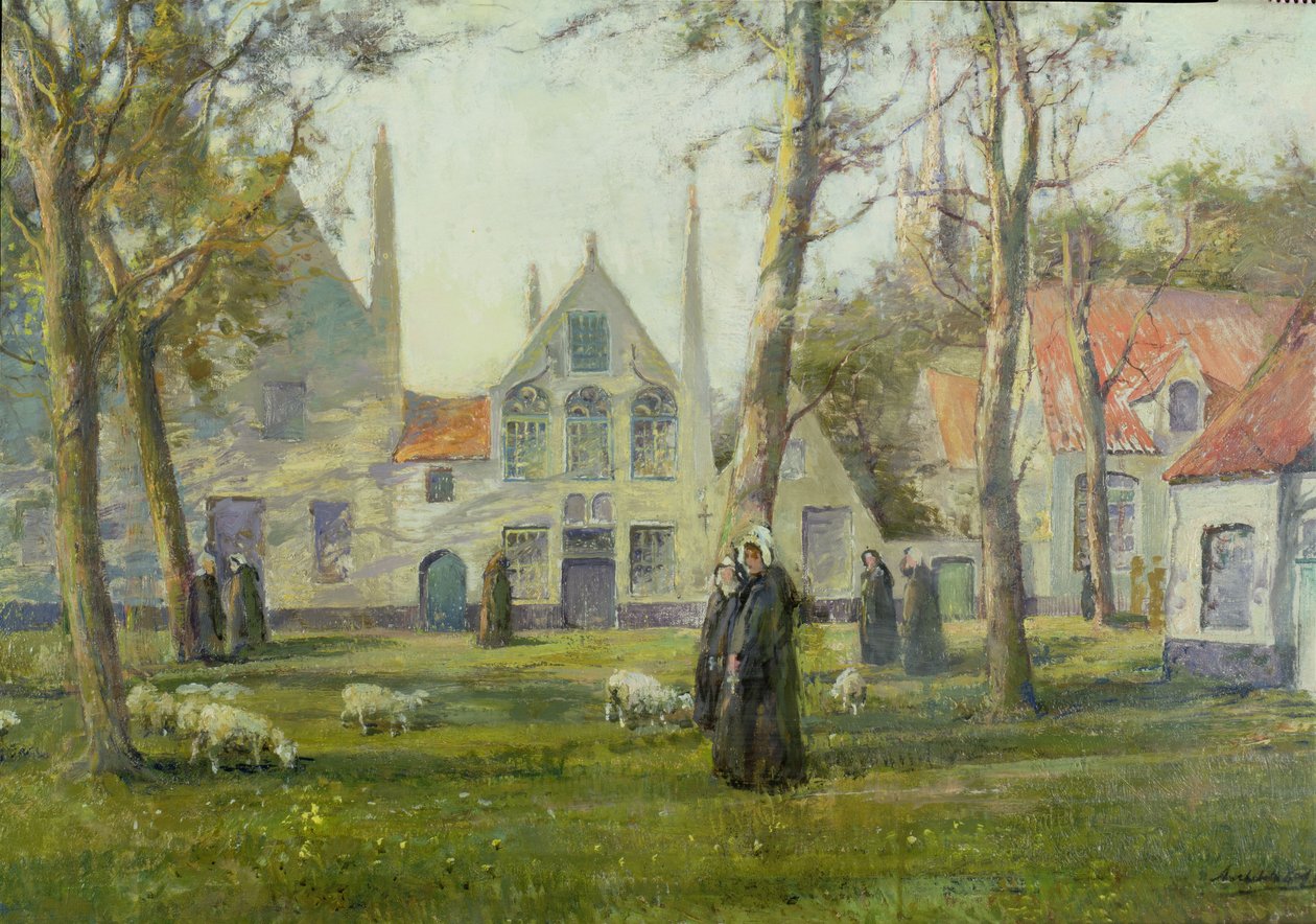 Beguinage, Brugge av Archibald Kay