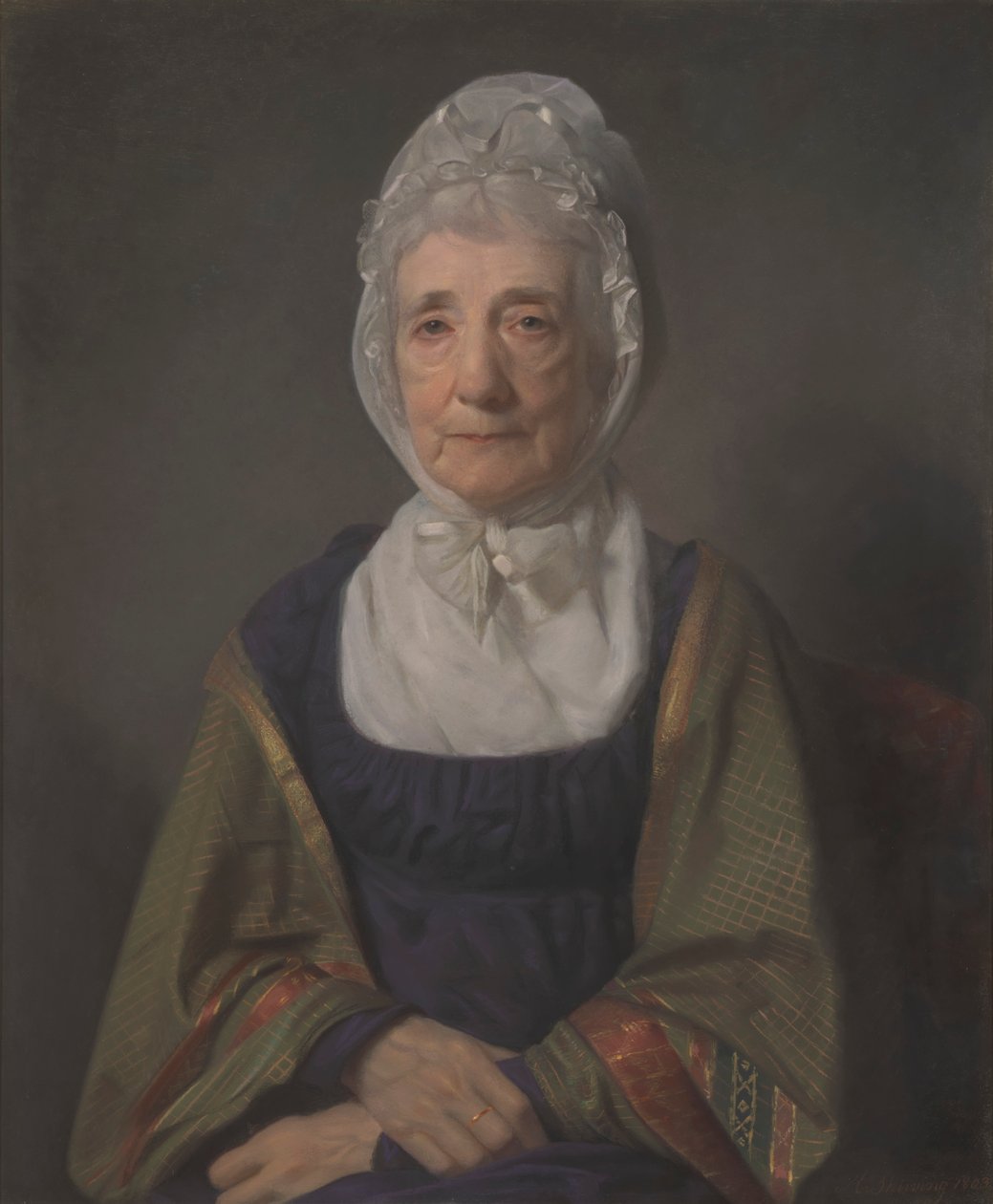 En eldre kvinne av Archibald Skirving