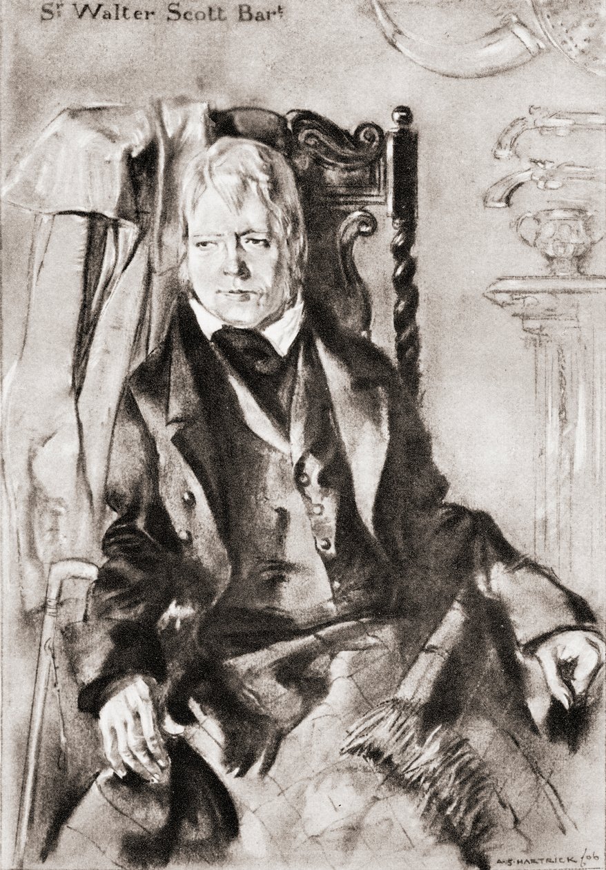 Sir Walter Scott av Archibald Standish Hartrick