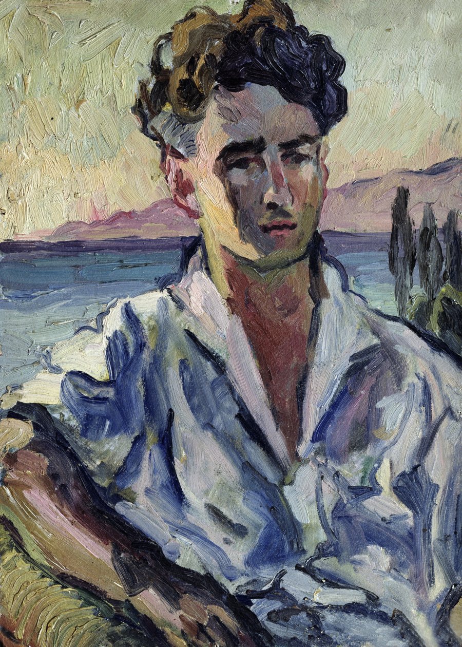 Iosif Utkin, 1931 (olje på papp) av Aristarkh Vasilievic Lentulov