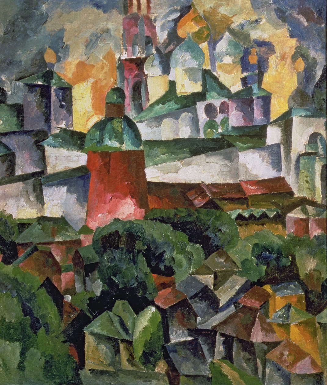 Landskap nær Troize-Sergiev av Aristarkh Vasilievic Lentulov