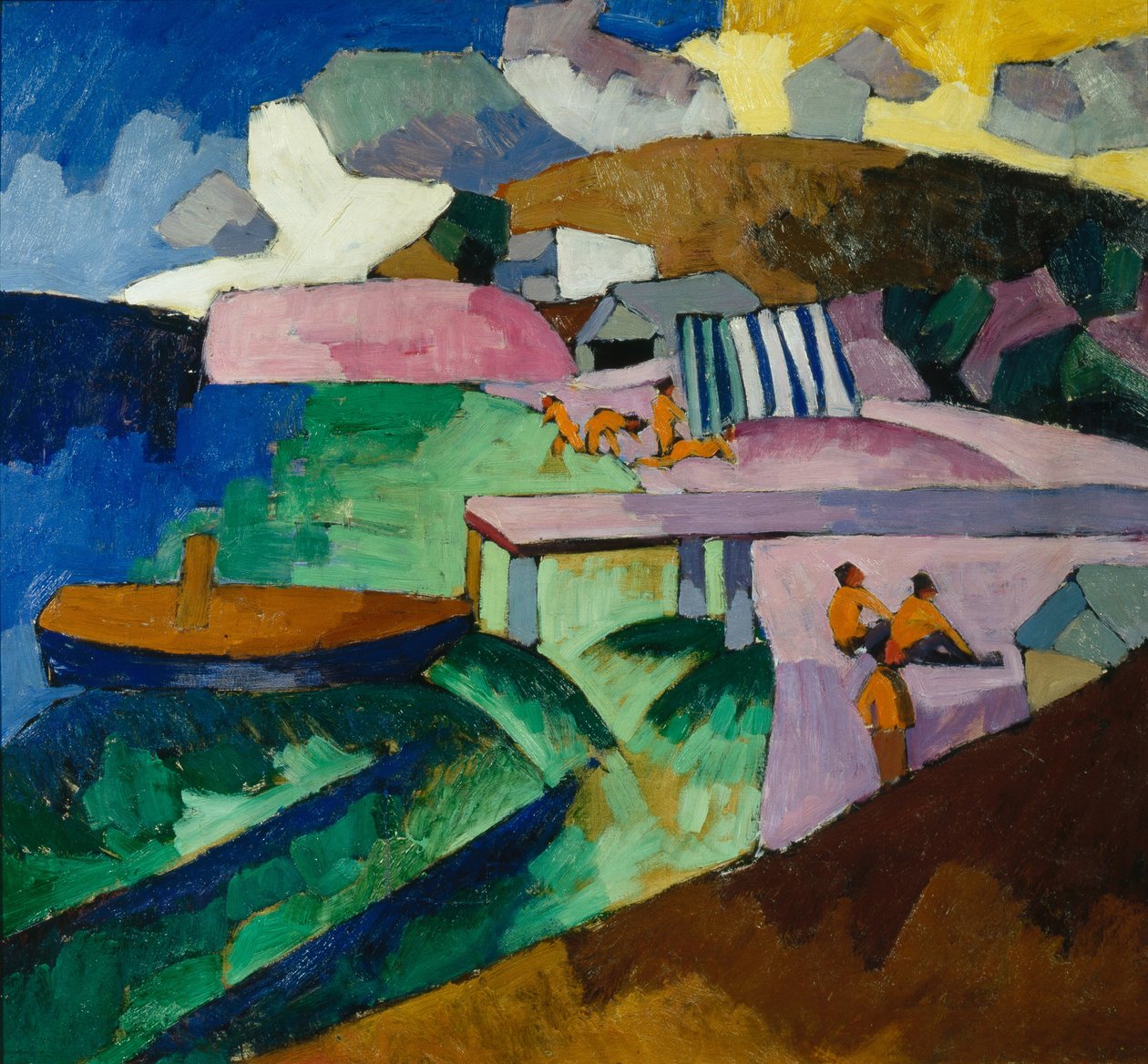 Stranden, 1912 av Aristarkh Vasilievic Lentulov