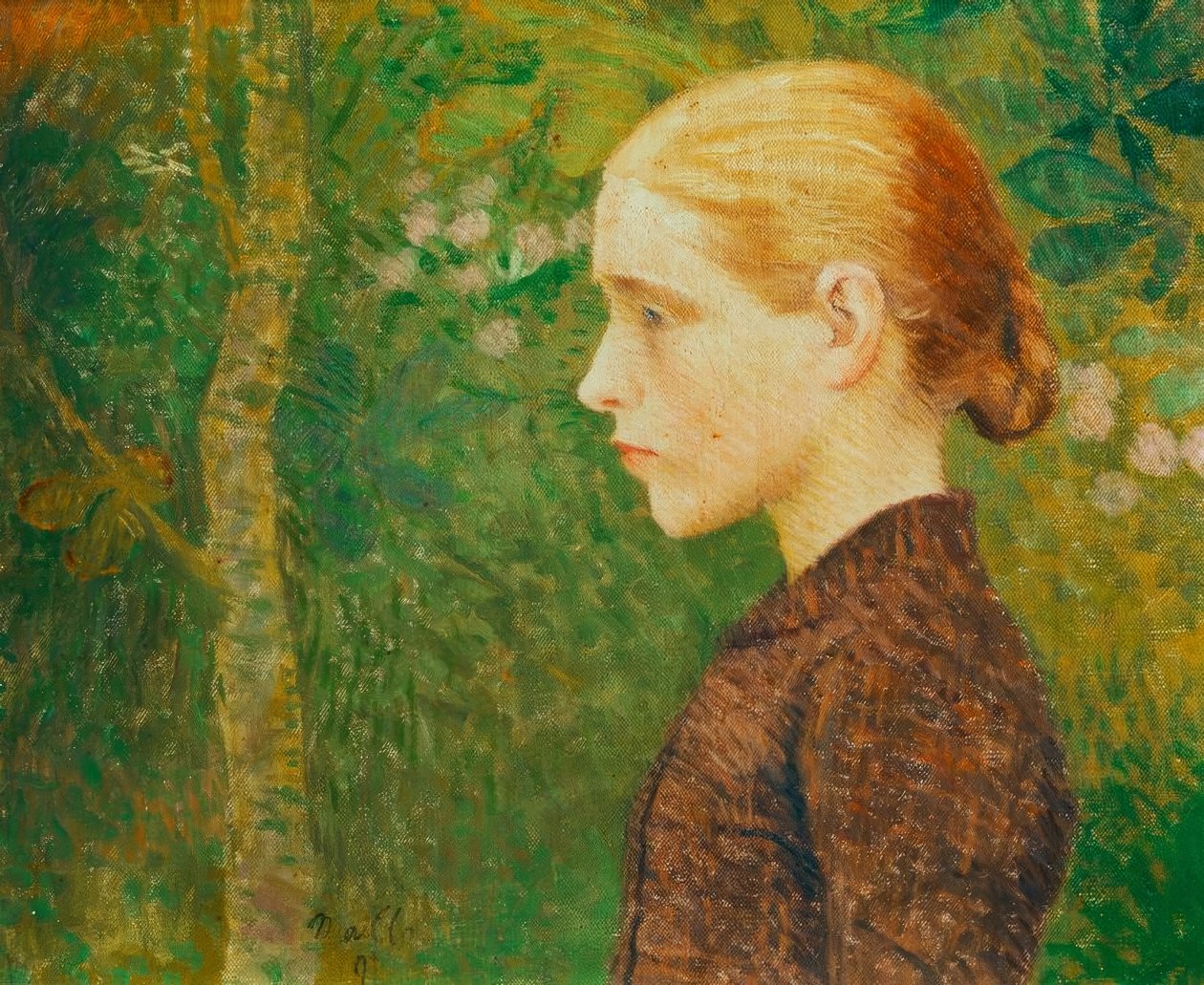 Ung bondepike i byste av Aristide Maillol