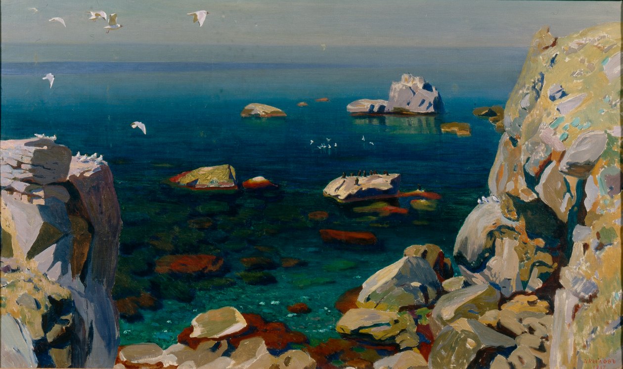 Rolig, 1917 av Arkadij Aleksandrovic Rylov
