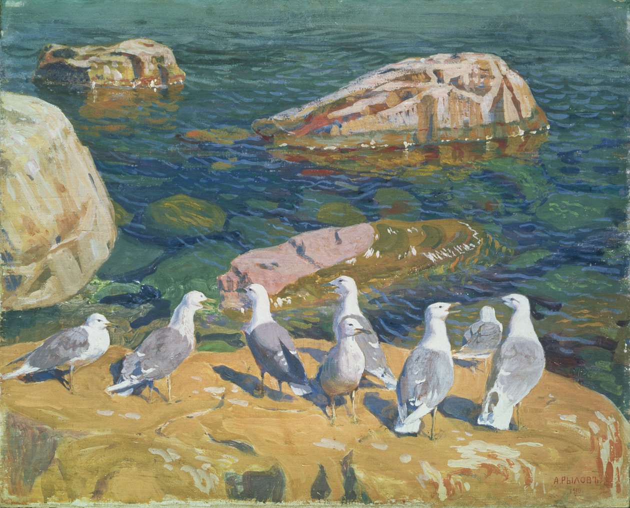 Måker, 1910 av Arkadij Aleksandrovic Rylov