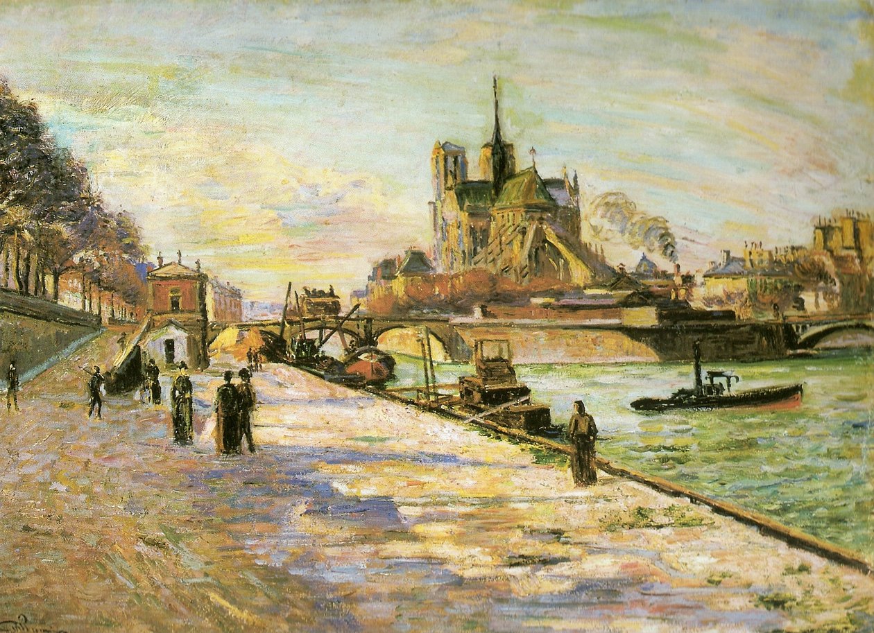Notre Dame i Paris av Jean Baptiste Armand Guillaumin