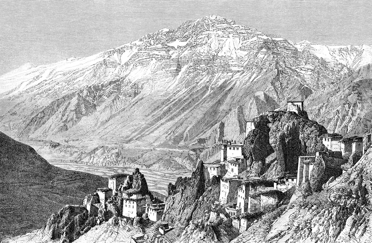 Dankar, Lahul og Spiti, India, 1895. av Armand Kohl