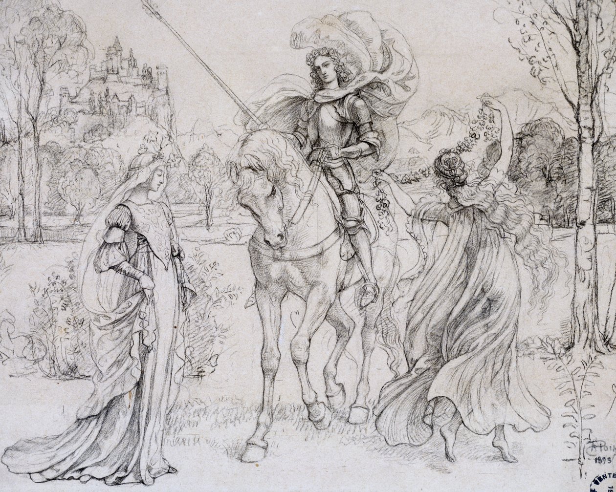 Hilsen ridderen, c1880-1932 av Armand Point