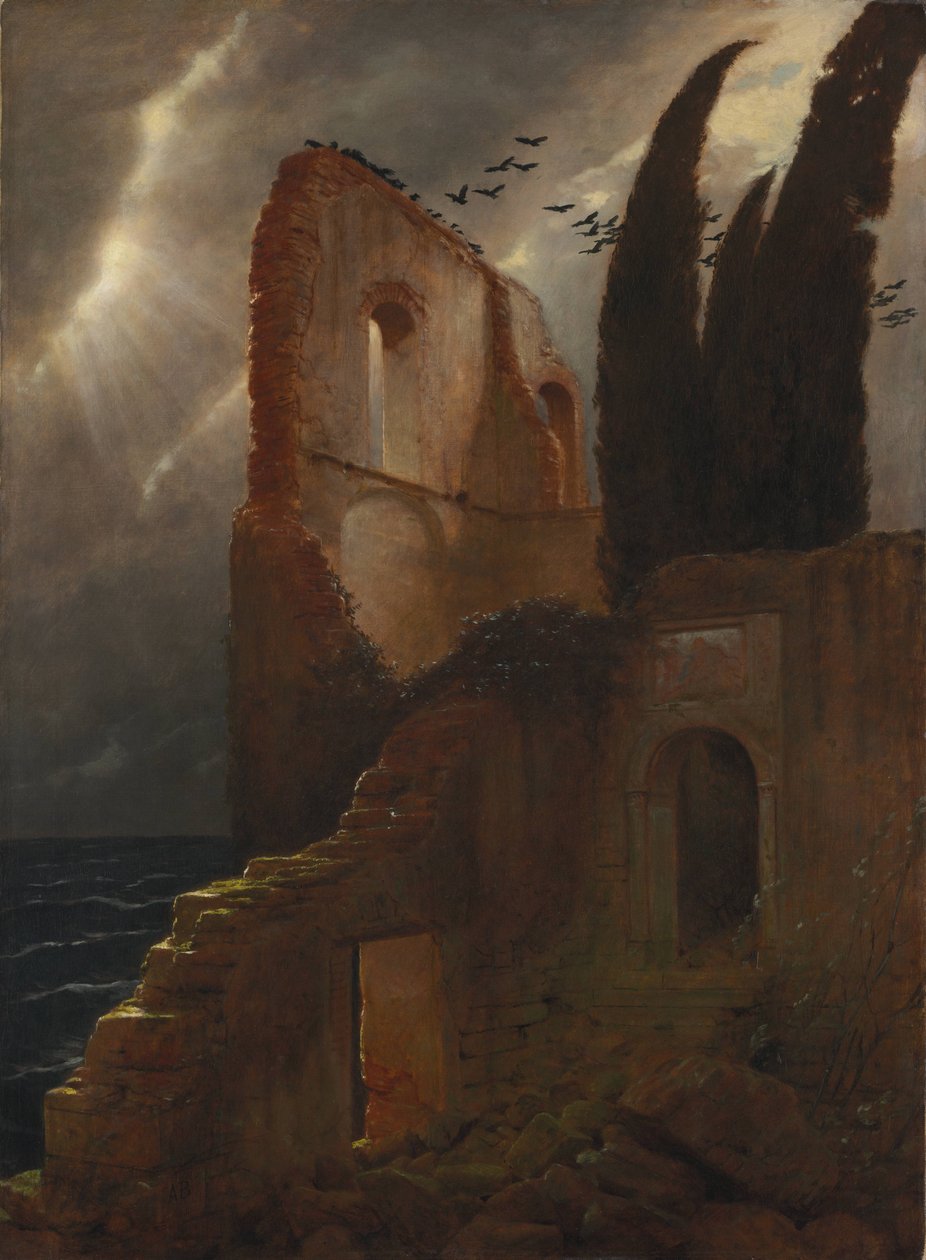 Ruin ved sjøen av Arnold Böcklin