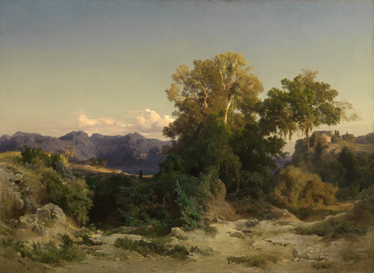 Landskap i den romerske Campagna av Arnold Böcklin