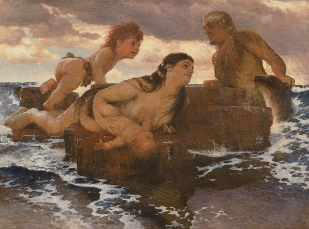Sjøidyll, 1887 av Arnold Böcklin
