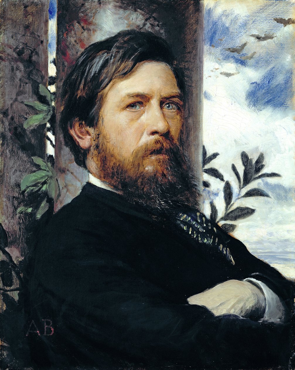 Selvportrett, 1873 av Arnold Böcklin