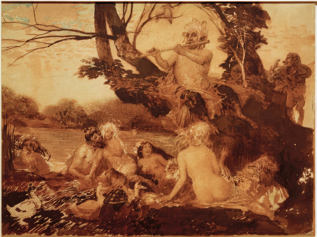 Nymfer og satyrer av Arnold Böcklin