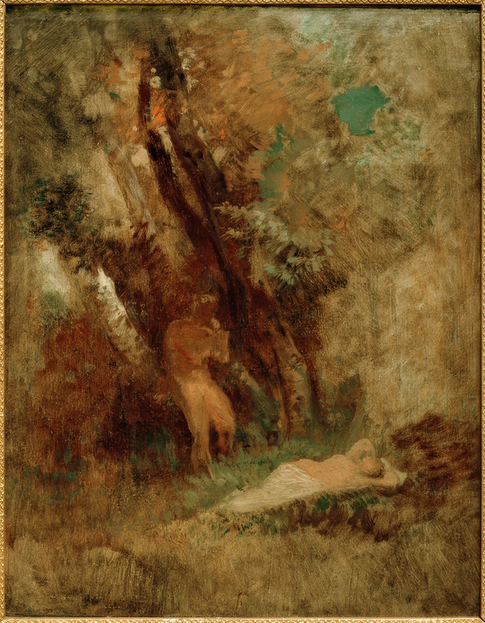 Waldlandschaft av Arnold Böcklin