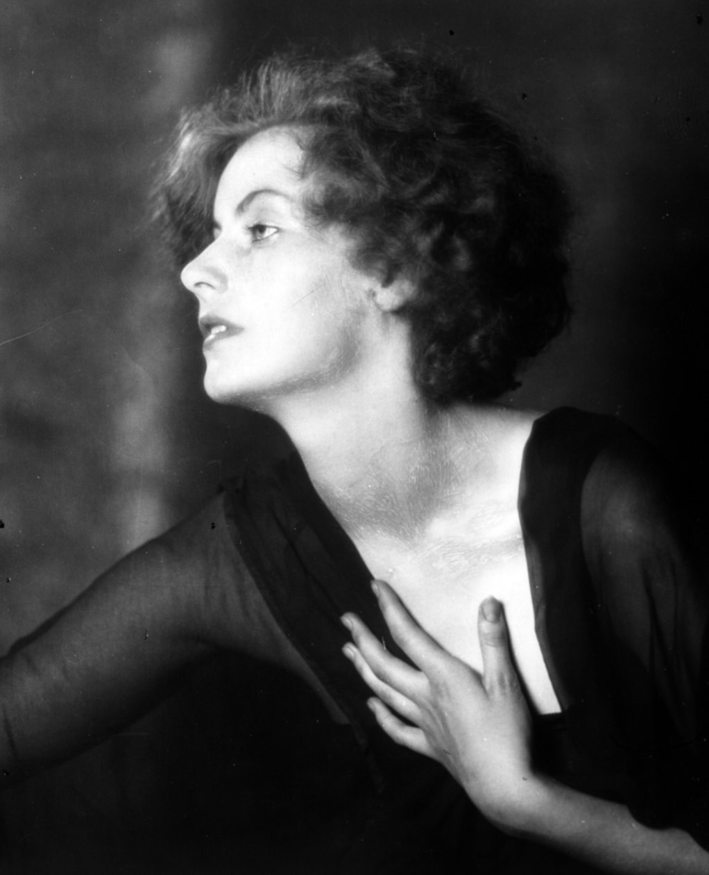 Greta Garbo, 1925 (bw-bilde) av Arnold Genthe