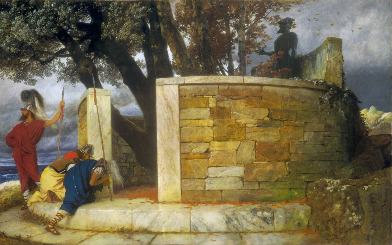 Helligdommen til Hercules av Arnold Böcklin