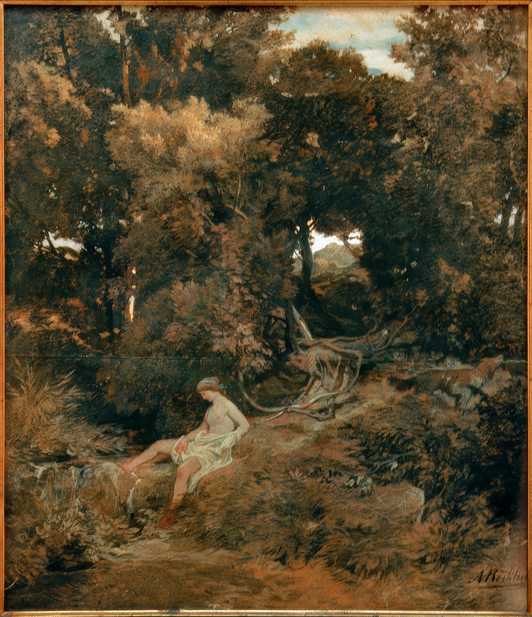 Nymfe ved kilden av Arnold Böcklin