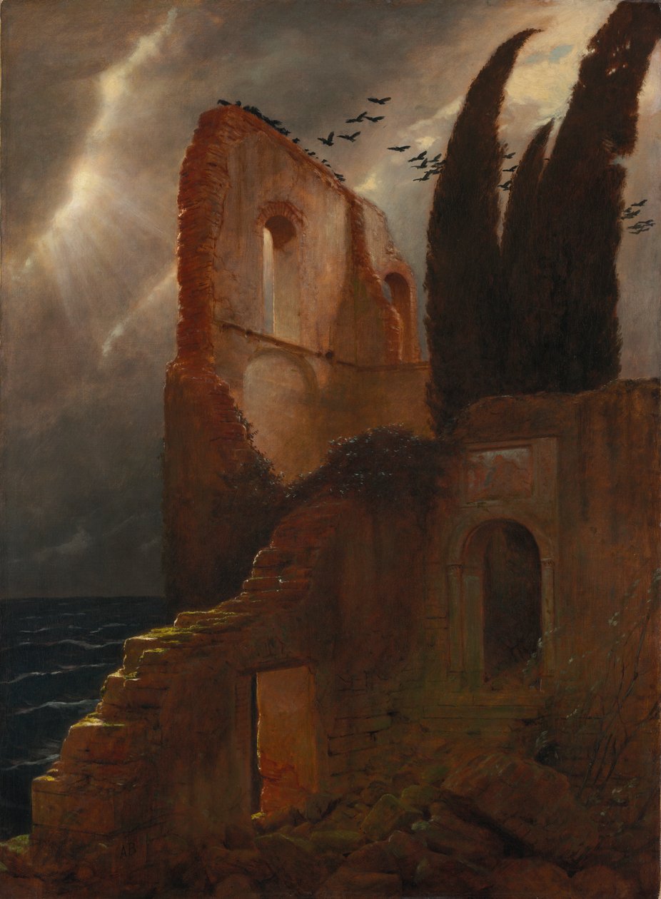 Ruin ved havet av Arnold Böcklin