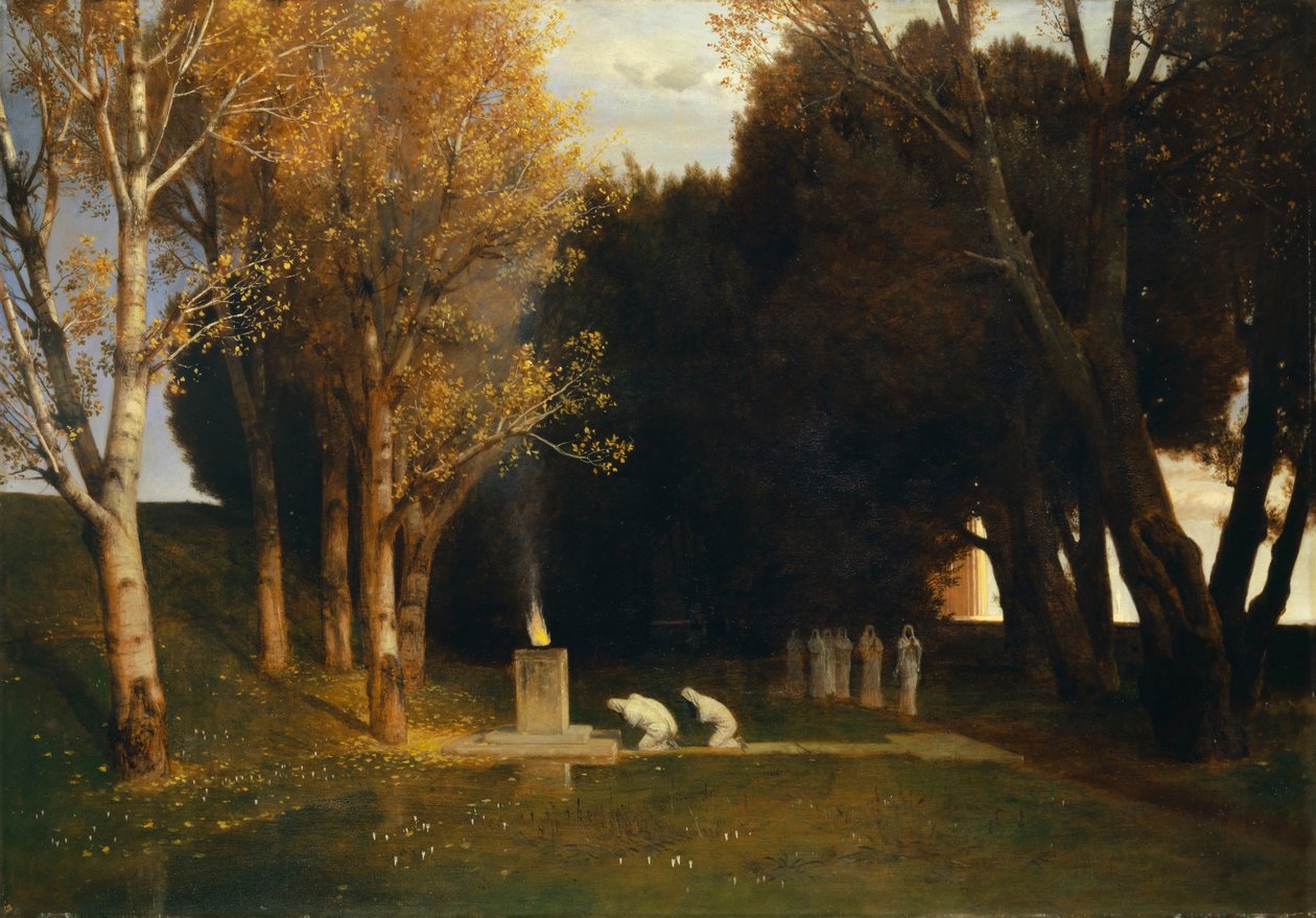 Hellig lund, 1882. av Arnold Böcklin