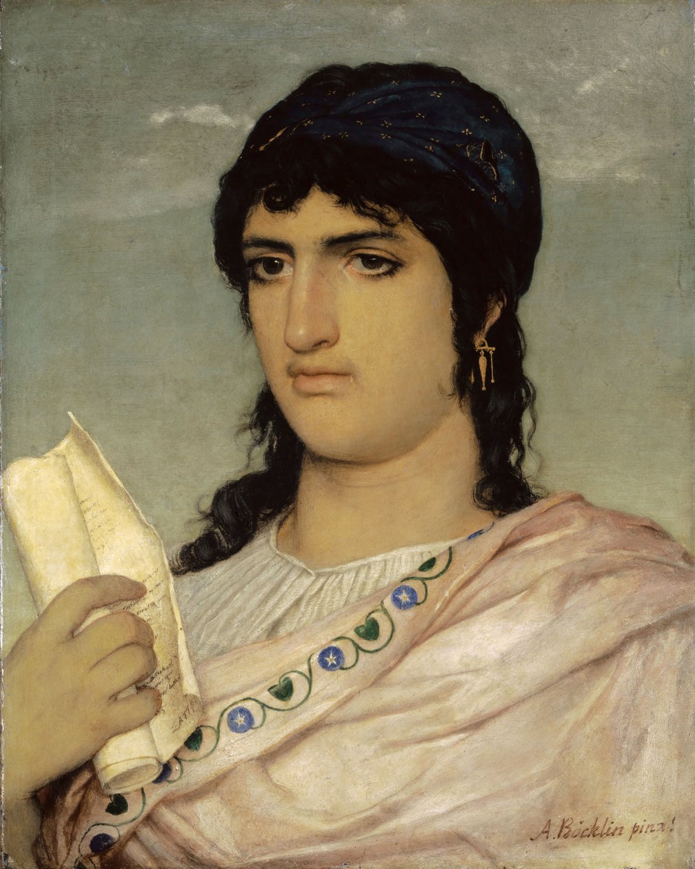 Sappho, 1862. av Arnold Böcklin