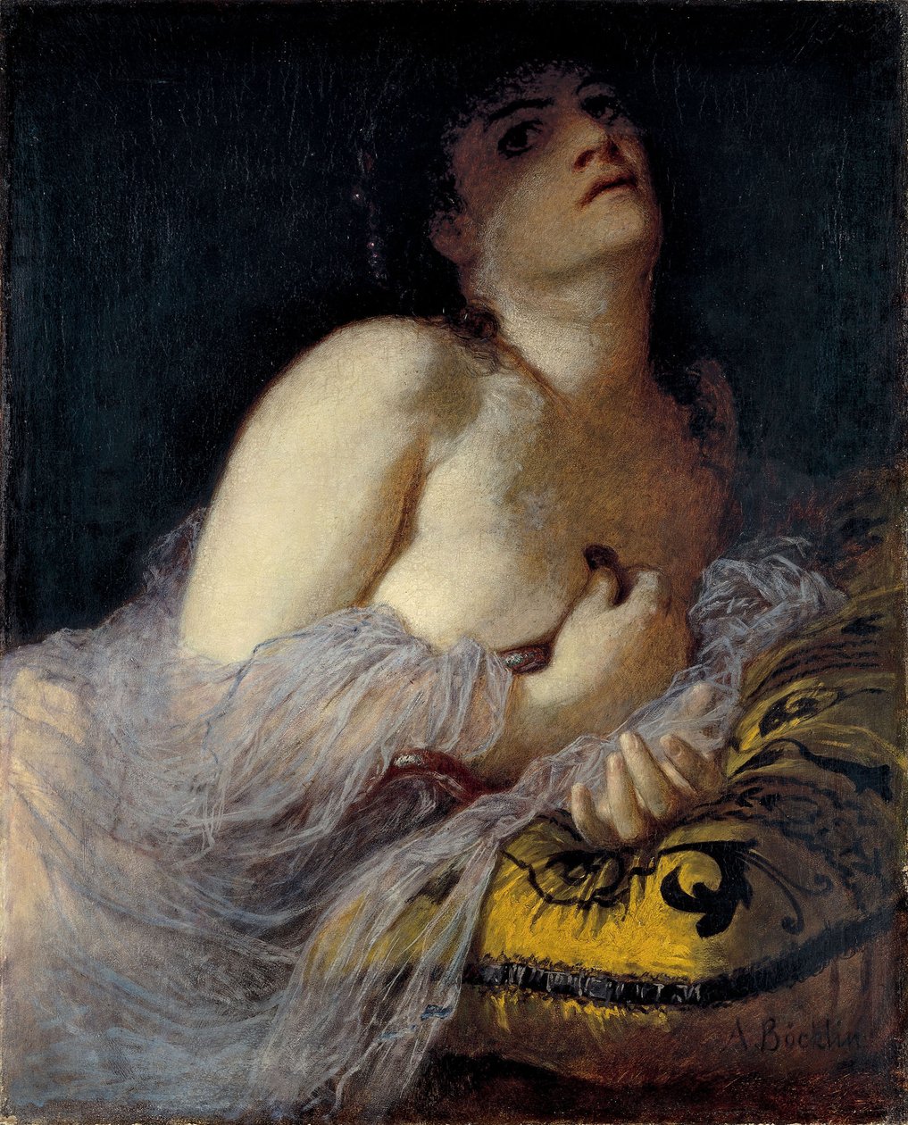 The Death of Cleopatra første versjon av Arnold Böcklin
